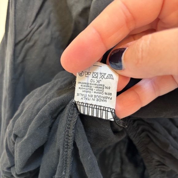 Brandy Melville Black Off-Shoulder Maura One Size Made in Italy Whimsigoth - Picture 8 of 8